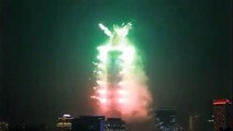 Fuegos artificiales en Taipei por la llegada del Año Nuevo