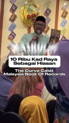 10 Ribu Kad Raya Sebagai Hiasan, The Curve Catat Malaysia Book Of Records