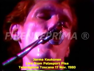 Jorma Kaukonen Live Palasport Pisa  Teleregione  Toscana 17 11 1980