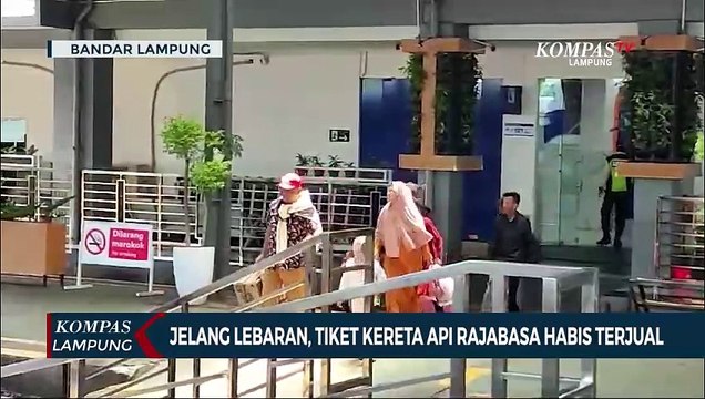 Jelang Lebaran, Tiket Kereta Api Rajabasa Habis Terjual