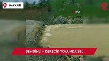 Şemdinli - Derecik yolunda sel