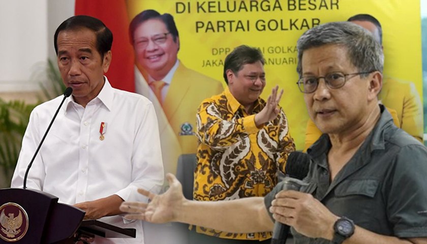 Rocky Gerung Memperkirakan Presiden Jokowi akan Gagal Mengambil Alih Golkar