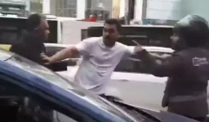 Kaza yaptı, sabıka kaydıyla gözdağı verdi! '50 dosyam var' diyerek sürücünün üzerine yürüdü