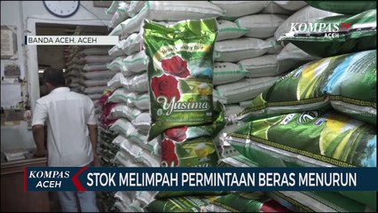 Stok Melimpah Permintaan Beras Menurun