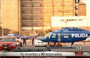 Explosión en Torre de Pemex deja 14 muertos y 80 heridos