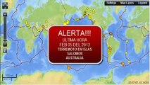 Terremoto de 80 da alerta de Tsunami en el Pacifico Sur Epicentro En Islas Salomon