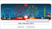 Google Doodle George Ferris  Valentines Day 2013