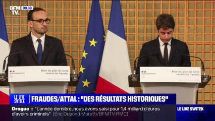 Gabriel Attal annonce des "résultats historiques" dans la lutte contre la fraude fiscale