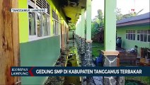 Gedung SMP Muhammadiyah Gisting Kabupaten Tanggamus Lampung Terbakar Hebat