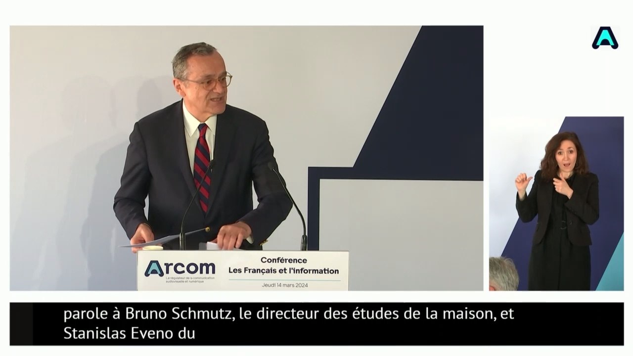 Étude de l'Arcom sur les Français et l'information : conférence de ...