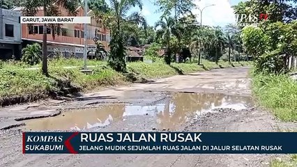 Jelang Mudik Sejumlah Ruas Jalan Di Jalur Selatan Rusak