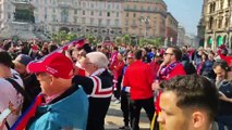 Inter-Atletico Madrid, tifosi spagnoli invadono Piazza Duomo