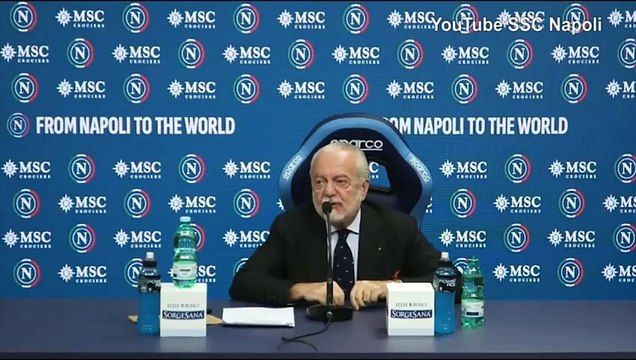 Video, De Laurentiis: Ho portato il Napoli davanti alla Juve senza imbrogliare