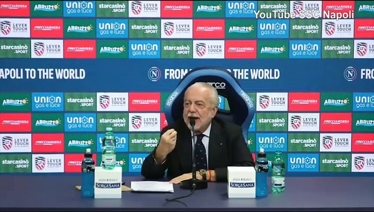 Video, De Laurentiis: "Zielinski? Ce l’ho a morte col suo agente"
