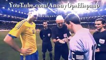 Lionel Messi  le embarra moco a  Zlatan Ibrahimovic Juego