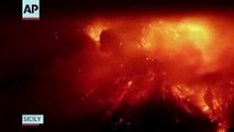 Volcan en Erupción Etna