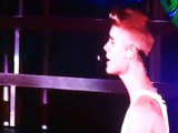 Justin Bieber performing live Yellow Raincoat Concert Barcelona Believe Tour 2013