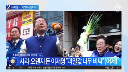 이재명, 오늘은 대파 들고 “850원짜리 대파 봤나”