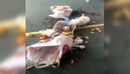 ''Ramazanda edepsizlik yapmayın'' rezaleti kamerada