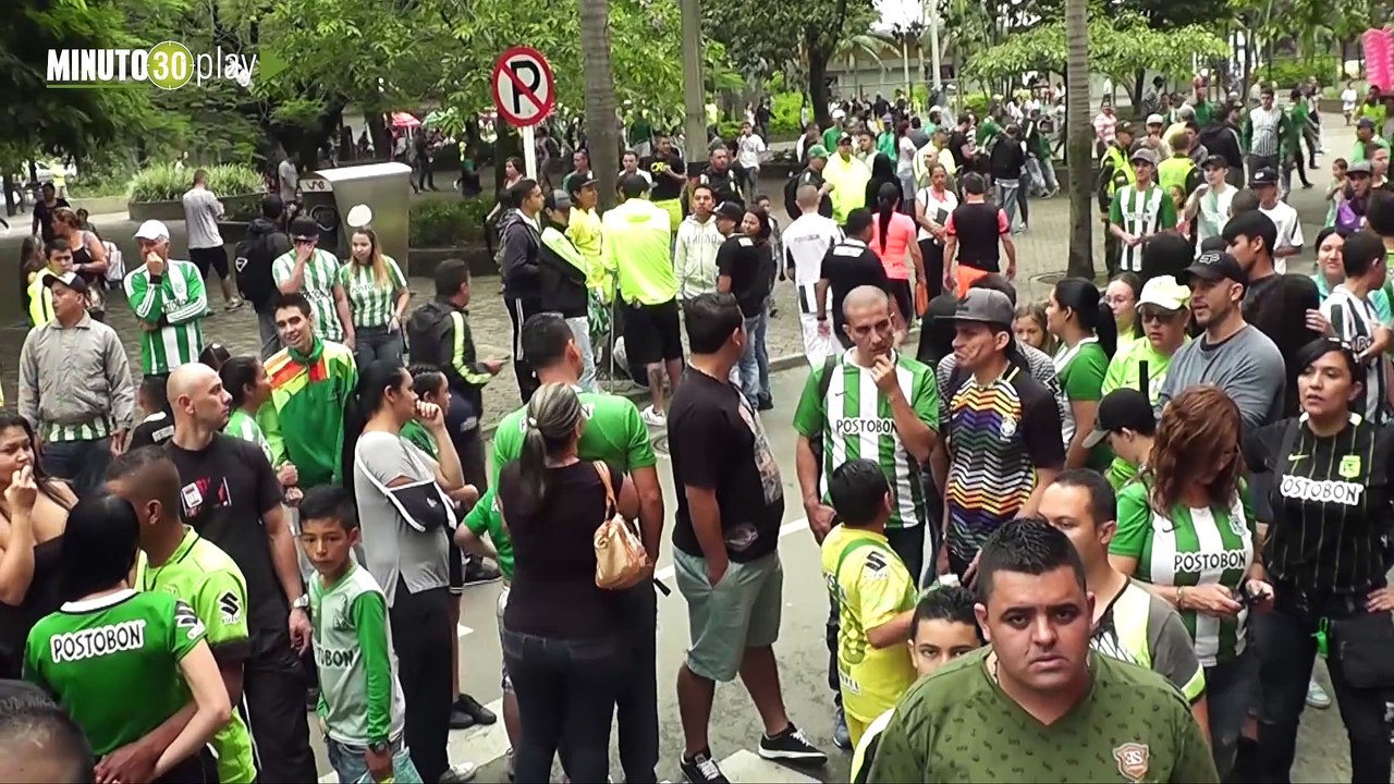 12-12-18 Hinchas de Atlético Nacional reiteran su apoyo incondicional al equipo