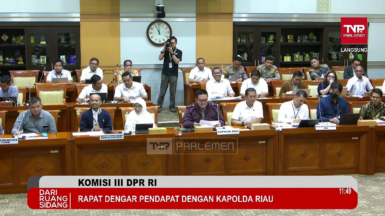 KOMISI III DPR RI RDP DENGAN KAPOLDA RIAU