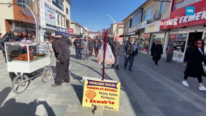 Yozgat'ta elbise askısıyla "askıda ekmek" uygulaması