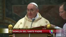 Papa Francisco durante su misa inaugural del 17 de Marzo 2013