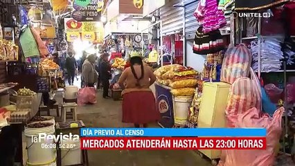 Mercados de Cochabamba atenderán hasta las 23:00 el viernes para el abastecimiento previo al día del Censo