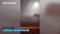 Very violent storms and extreme hail in Buenos Aires, Argentina.