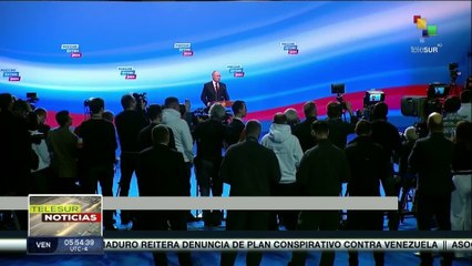 Presidente Vladímir Putin obtuvo la victoria en los comicios presidenciales