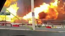 Nuevo video de explosión de la refinería de Pemex en Reynosa Tamaulipas