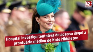 Hospital investiga possível acesso ilegal a prontuário médico de Kate Middleton