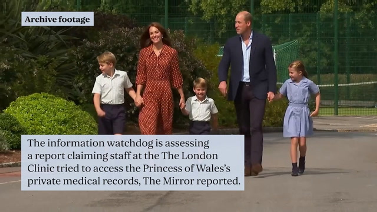 Watchdog probe into claims London hospital staff ‘tried to access Kate's medical records’
