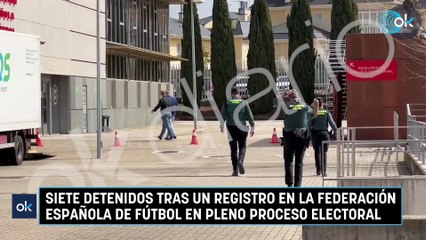 Siete detenidos tras un registro en la Federación Española de Fútbol en pleno proceso electoral