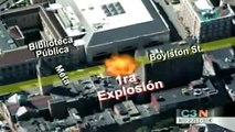 Gráfico muestra las explosiones que sacudieron el Maratón de Boston