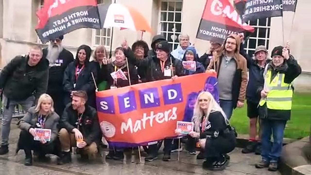 SEND provision rally outside Leeds Civic Hall - video Dailymotion