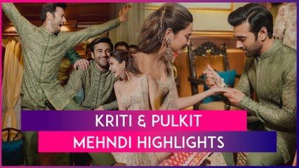 Kriti Kharbanda And Pulkit Samrat Beam With Joy At Their Mehndi Ceremony!
