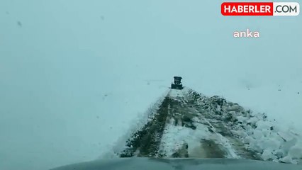 Iğdır'ın Tuzluca ilçesinde kar yağışı