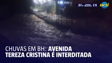 Avenida Tereza Cristina foi interditada por risco de alagamento