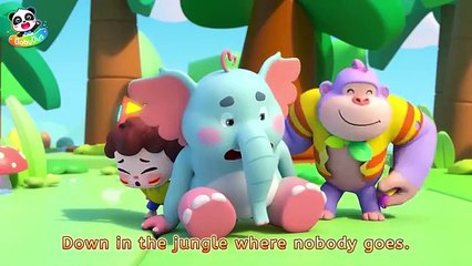 T-rex out of Window Baby_Bath Where is Dino Egg Nursery_Rhymes Kids_Songs BabyBus