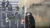 Padova-Catania, scontri tra tifosi e invasione di campo: l'intervento della polizia