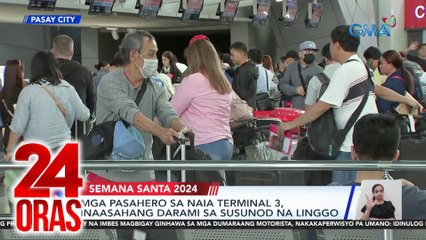 MIAA, tiniyak na sapat ang mga eroplanong bibiyahe sa Holy Week | 24 Oras