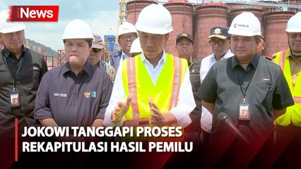Jokowi Pantau Proses Rekapitulasi Hasil Pemilu oleh KPU RI