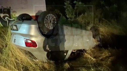 Aparatoso accidente sobre la avenida Arroyo de en Medio