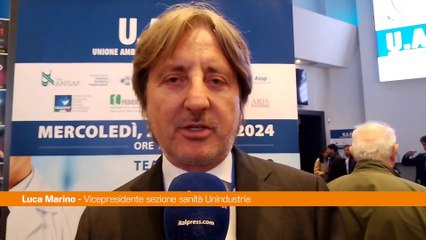 Sanità, Marino (Unindustria) "Con nuove tariffe conseguenze nefaste"