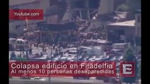 Colapsa un edificio en el centro de Filadelfia