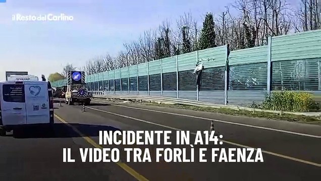 Incidente in A14: il video tra Forl? e Faenza