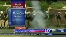 Violentas protestas contra la corrupción en Brasil