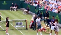 Novak Djokovic imitates Maria Sharapova