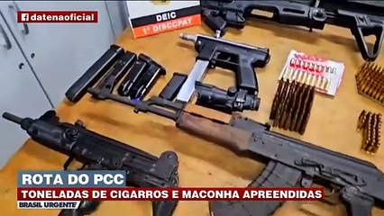 PCC: Toneladas de cigarros e maconha apreendidas em rota do tráfico
